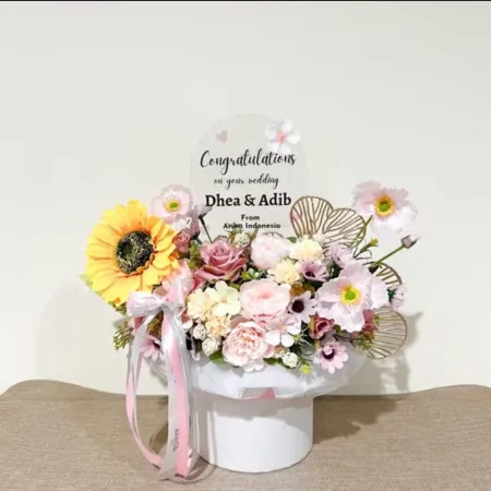 Bloom Box Akrilik Ucapan Wedding Mandalajati